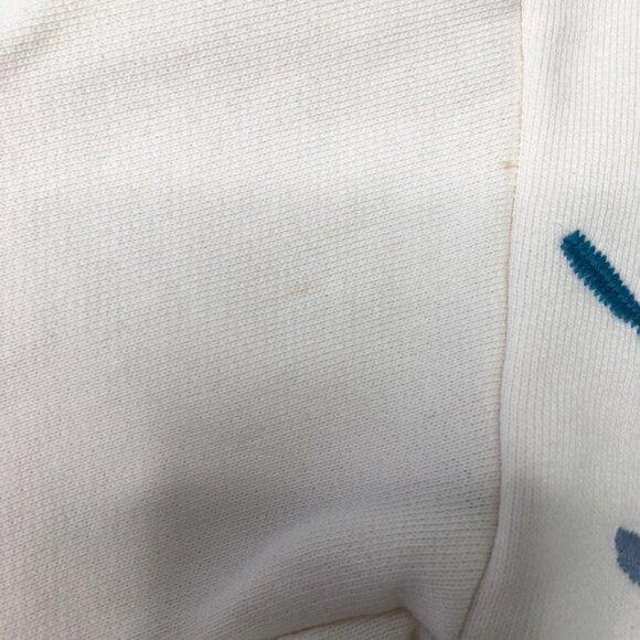 Hanna Andersson Little Girl Off White Floral Sweatshirt Top Size 4 Embroidered - Picture 5 of 12